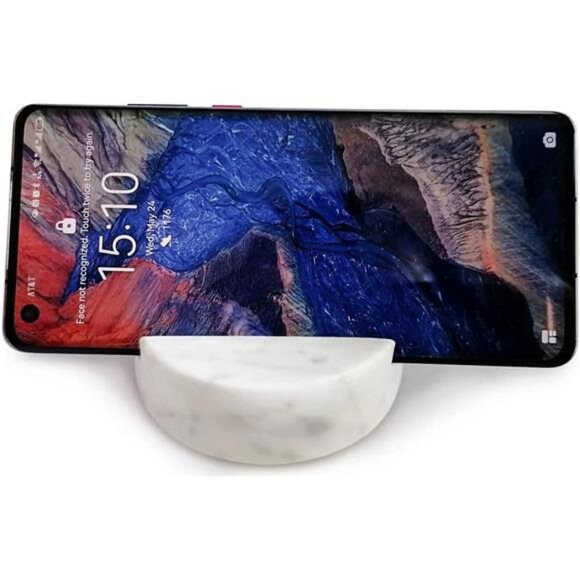 Luxurious Marble Cell Phone Stand Holder for Cellphone Tablet On - Picture 4 of 7